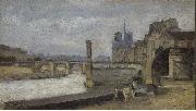 Stanislas lepine The Pont de la Tournelle USA oil painting artist